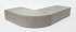 Кирпич бетонный лицевой полнотелый 1NF угловой (R120) ПОЛИГРАН М300